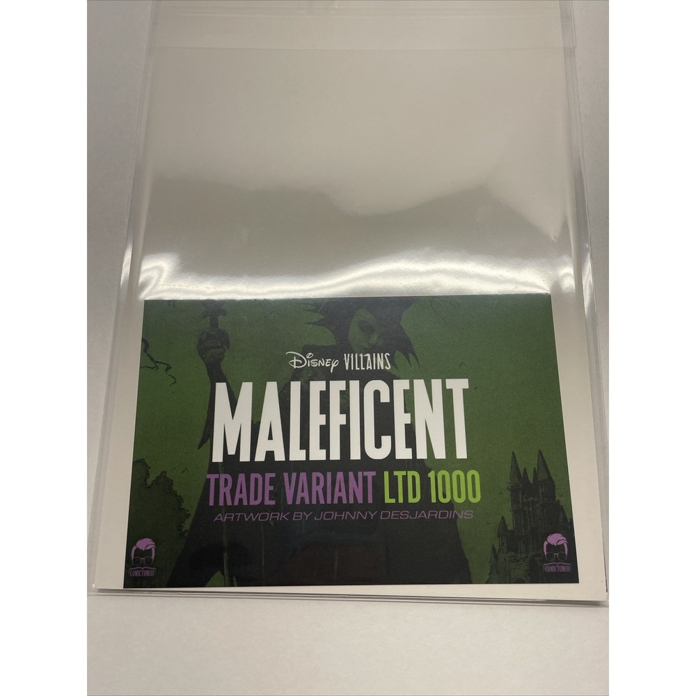 Disney Villains Maleficent #1 Signed By Johnny Desjardins With COA 1000 - Picture 2 of 12